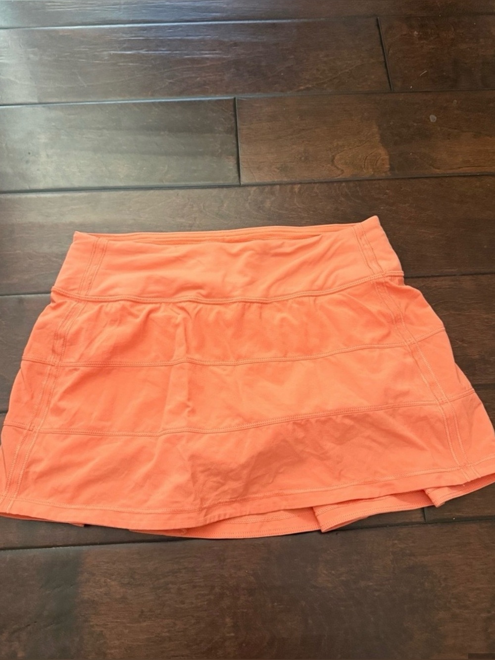 Lululemon Orange Pace Rival Skirt
